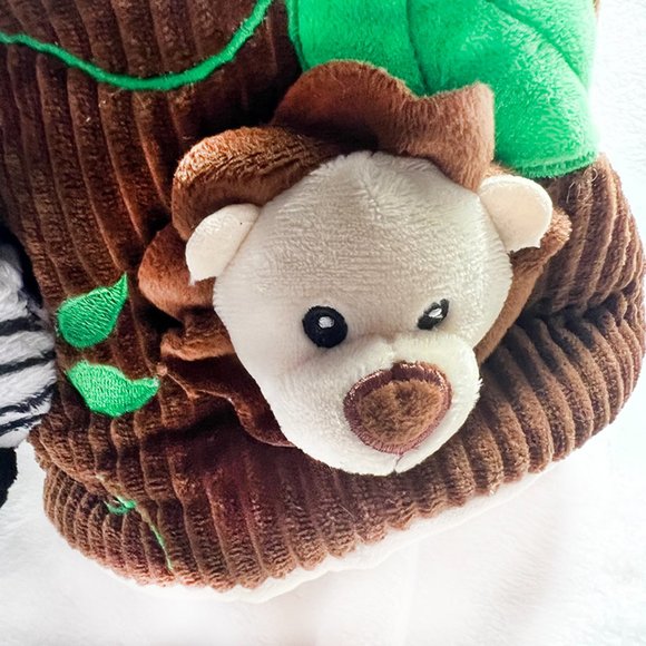 MOON & STARS Multi Piece Plush Safari Animals w/Tree Trunk Carrier, NWT - Picture 6 of 14
